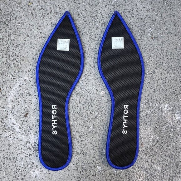 ROTHY'S Black The Point II Shoes Womens 8.5 Black Slip On Flats Rothys Pointed - Picture 8 of 10